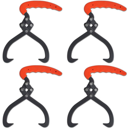 Pinces À Bûches 4 Pcs Avec Manche En Pvc