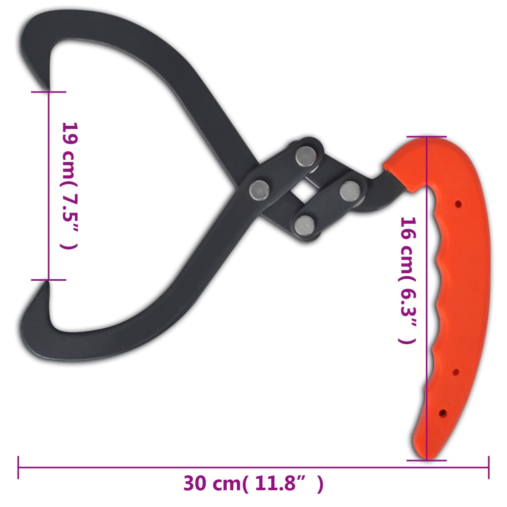 Pinces À Bûches 4 Pcs Avec Manche En Pvc