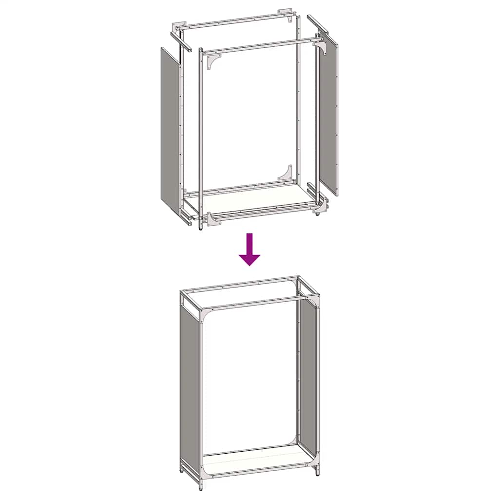 Portant De Bois Chauffage Acier Laminé À Froid