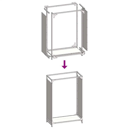 Portant De Bois Chauffage Acier Laminé À Froid