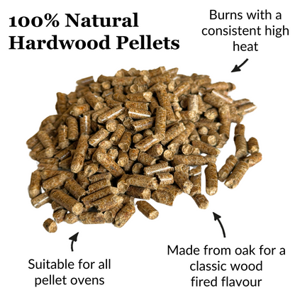 Hardwood Pellets for Mini Pizza Ovens & Firepits