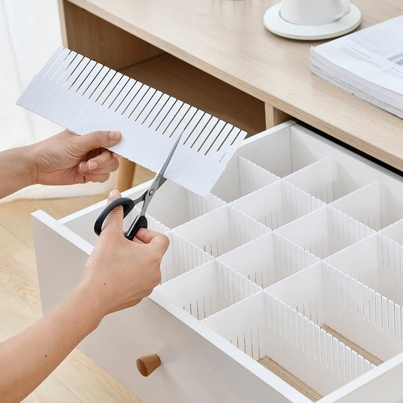 New DIY Adjustable Drawer Dividers Combination Partition Board Space-saving Wardrobe Closet Separator For Underwear Socks