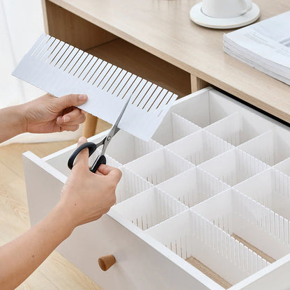 New DIY Adjustable Drawer Dividers Combination Partition Board Space-saving Wardrobe Closet Separator For Underwear Socks