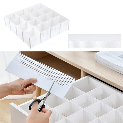 New DIY Adjustable Drawer Dividers Combination Partition Board Space-saving Wardrobe Closet Separator For Underwear Socks