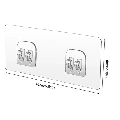 4 Pieces Shower Shelf Adhesive Replacement Bathroom Organizer Sticky Pads for Apartment, House, Bedroom, Tile, RV, Sinks